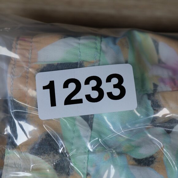 AllSaints‎ Ligularia Swim Shorts Men Small Blue Leopard Floral Board Trunks - Picture 11 of 11